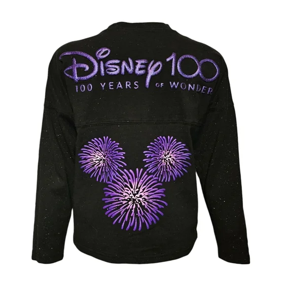 Disney Spirit Jersey Glitter 100 Platinum Celebration Finale Disney World sz XL - Picture 1 of 11
